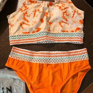 Brand new girls two piece bathing suit from shein